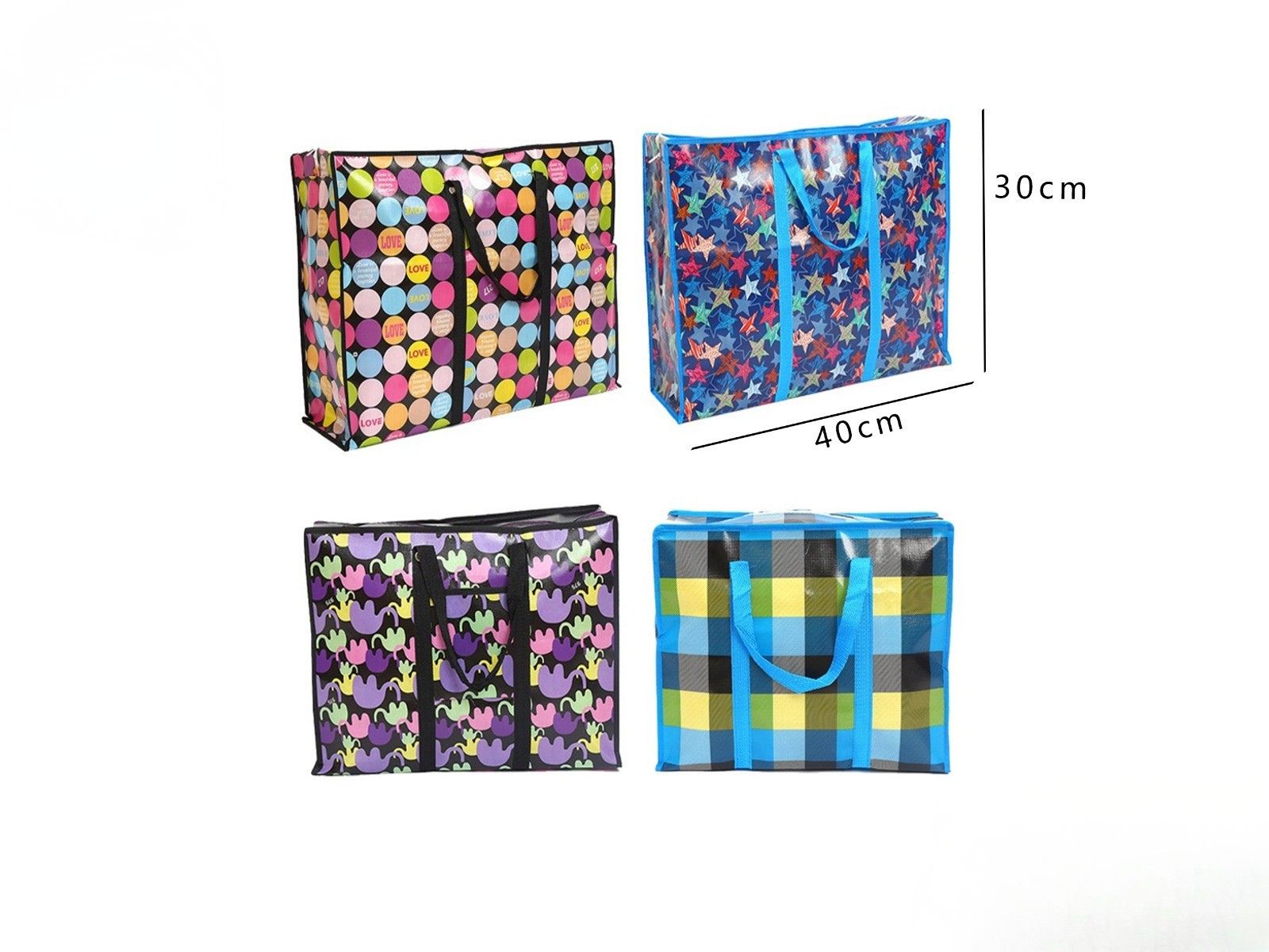 Bolsa Gigante de Almacenamiento 40x30x18 cm – Bolsa Reutilizable de Gran Capacidad para Mudanza, Compras y Organización - Imagen 2