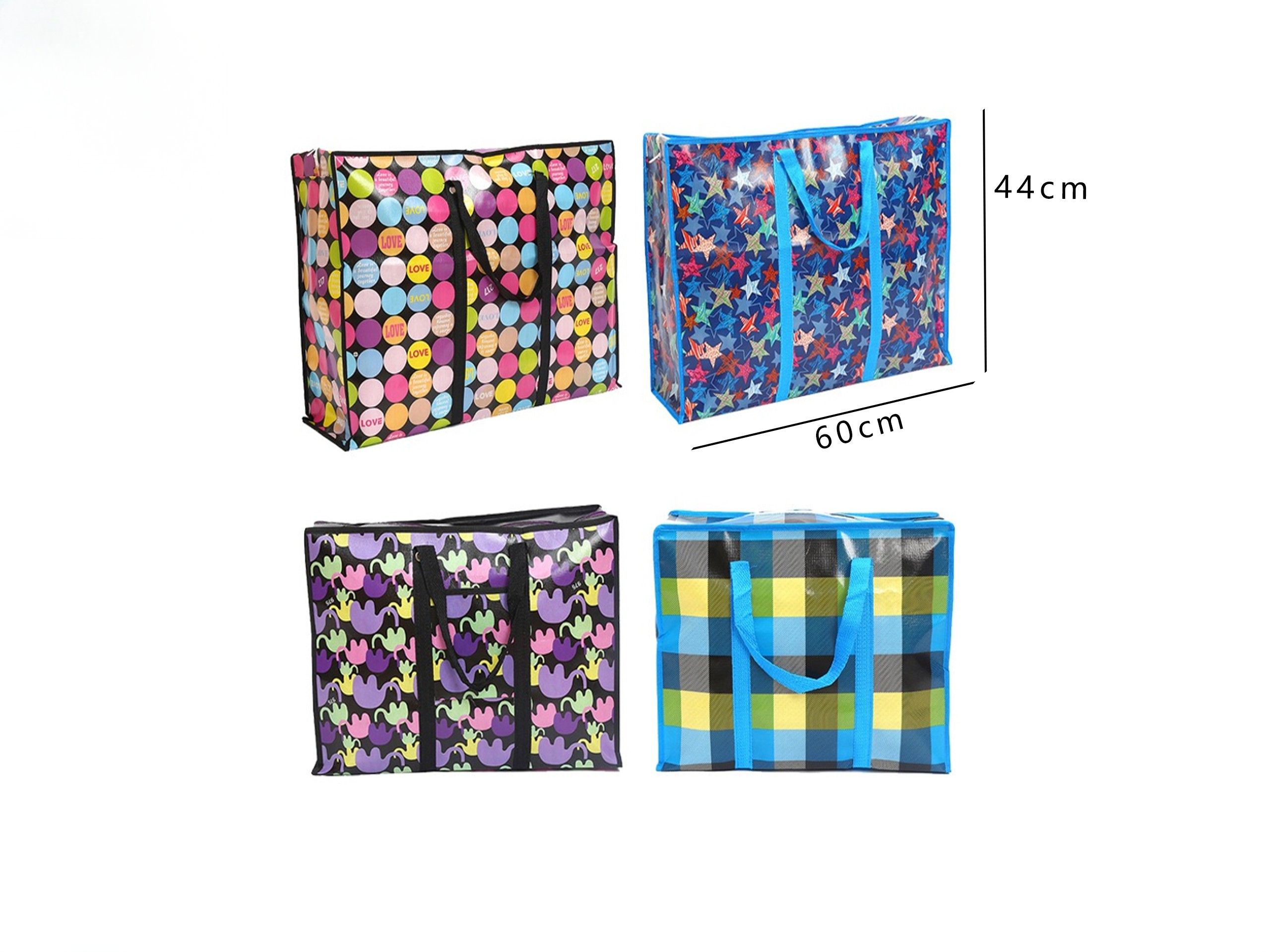 Bolsa Gigante de Almacenamiento 60x44x20 cm – Bolsa Reutilizable de Gran Capacidad para Mudanza, Compras y Organización - Imagen 2