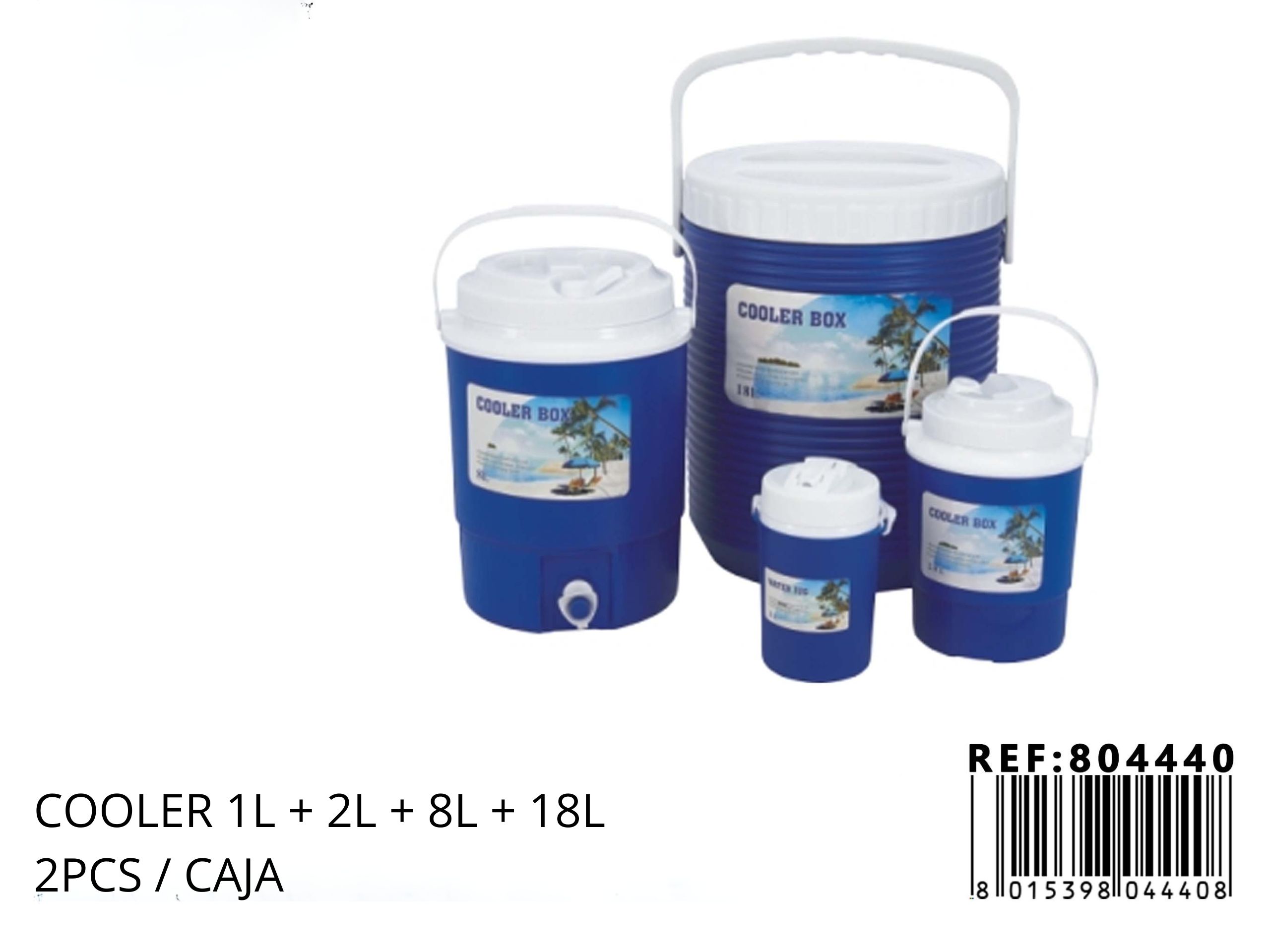 Cooler Térmico Portátil 1L, 2L, 8L y 18L – Conservadora de Alimentos y Bebidas para Camping, Playa y Viajes