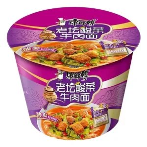 Fideos Instantáneos Sabor Carne con Vegetales Encurtidos – taper - Noodles Asiáticos Tipo Ramen Preparación Rápida